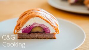 カシスモンブランの作り方 | お菓子作り モンブラン ASMR