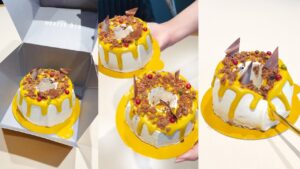 米粉でふわもち！秋の味覚かぼちゃチョコシフォンケーキ