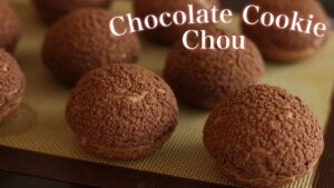 【失敗しない】チョコクッキーシュークリームの作り方①/Chocolate Cream Puffs