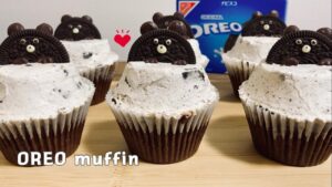 濃厚🐻オレオチョコマフィンレシピ【クッキー&クリーム】