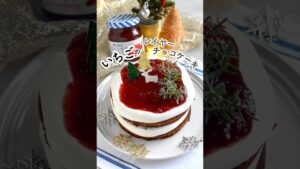 簡単！いちごのレイヤーチョコケーキでクリスマス