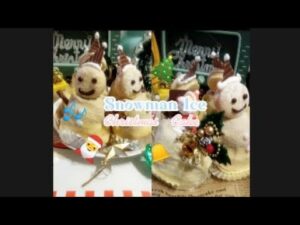 家族で楽しむ♪簡単かわいい雪だるまアイスケーキレシピ