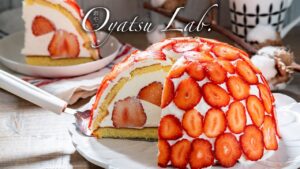 【型不要】いちごドームケーキの作り方 超簡単♪イチゴスペシャル使用  | おやつラボ