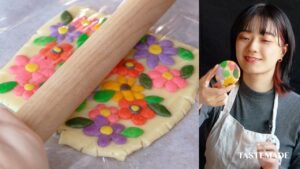 【簡単でかわいい】お花のプリントクッキーの作り方【きゅうりめし】