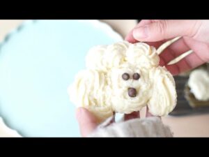 【かわいい】プードルクッキーの作り方【バレンタイン】【手作り絞り出しクッキーのレシピ】