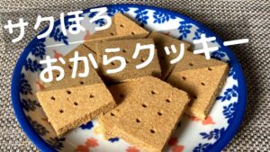 ダイエット・便秘解消に！糖質制限おからクッキーの作り方！【トースターでお菓子】