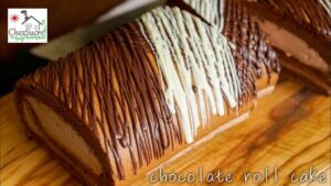 チョコロールケーキの作り方/chocolate roll cake recipe