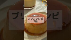 どっちがすき？🥸 【材料3つ】プリンレシピ