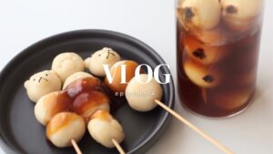 [お菓子作りvlog] みたらし団子の作り方｜豆腐で簡単もちもちレシピ！秋の味覚、和菓子