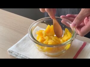 桃缶で簡単ドリンク！桃ミルク作り方🍑