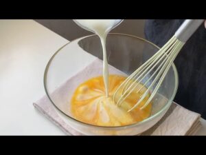 濃厚固めプリン作り方🍮簡単混ぜるだけ！