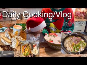 【カナダ暮らしと家庭料理🇨🇦🎄】クリスマスレシピ🤶/エスプレッソクッキーのアイスクリームサンド🍨/アジアンスーパーお買い物🇯🇵/念願の鍋🍲を作ってたべる/パパ息子のお弁当作り🥪