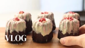 [お菓子作りvlog] 濃厚チョコカヌレの作り方｜混ぜて焼くだけの簡単レシピ♪