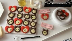 トースターok!大量生産できるベイマクッキーチョコ🍫♥️/1度に２種類の味が作れて31個焼けるよ✨