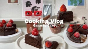 簡単🙌🏻｜チョコで溢れるガナッシュケーキ作り🍫🤎