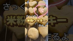 サクサクの米粉クッキー作りました