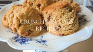 おすすめの腹割れザクザク系チョコチップスコーンレシピ🧑‍🍳🤍Recommended crunchy chocolate chip scones recipe | 日常ルーティン🌱