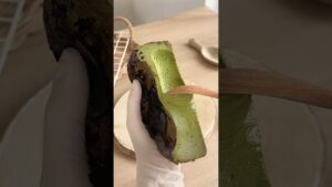 【抹茶スイーツ】抹茶バスチー🍵🧀