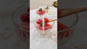 【爆速レシピ】レンジで作る！簡単！ピンク可愛い♪苺白玉