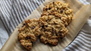 レシピ//砂糖不使用！🥨🍪オートミールとチョコチップの米粉クッキー🥞🍪