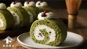 しっとり上品。米粉の抹茶ロールケーキ / お菓子のレシピ
