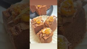 バナナブリュレチョコシフォンケーキ🍌