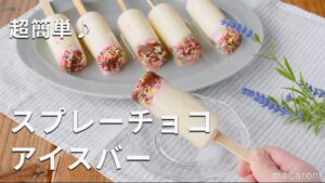 【スプレーチョコアイスバー】好きなだけトッピングできる！牛乳とコンデンスミルクで♪