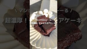 【伸びるケーキ】レンジで簡単！超濃厚しっとりのびーる、チョコスモアケーキ🍫🍰#アレンジ #アレンジやさん #簡単レシピ #チョコケーキ #スモア #チョコスモアケーキ