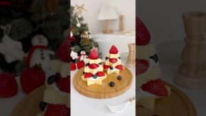 かんたんクリスマスツリーケーキ🎄