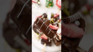 クリスマスに作る！かわいいスティックチョコチーズケーキ #christmas #レシピ #recipe