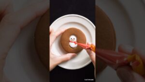 むにゅっと雪だるまクッキー☃️