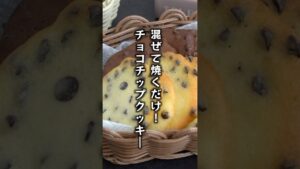 チョコチップクッキーの作り方｜混ぜて焼くだけ！全て同量で簡単！#チョコチップ #クッキー #ラングドシャ #バレンタイン #料理研究家ゆかり #shorts