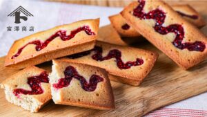 ピスタチオとラズベリーのフィナンシェ / お菓子のレシピ