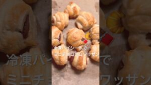 【冷凍パイシートでミニチョコクロワッサン🍫🥐】