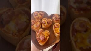 ハート型ピザトースト🍕