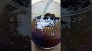 タッパーコーヒーゼリー！レンジでチンだけ！！