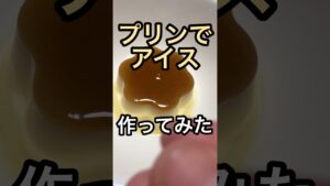 プリンでアイス作ってみた