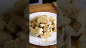 材料3つ！さつまいもきな粉作り方！