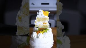 材料4つ！レンジで3分！豆腐ショートケーキ作り方！