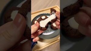 簡単チョコスモアクッキーを作ったよ🍫🍪#簡単レシピ #クッキー