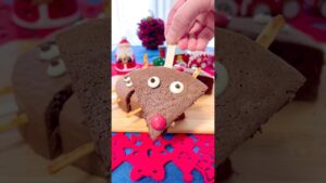 【簡単クリスマス】市販ケーキでゆるかわトナカイデコレーション