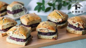 春の和スイーツ!よもぎ香るあんサンドスコーン / お菓子のレシピ