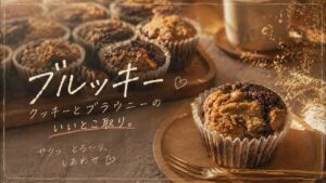 【ブラウニー×クッキー】ブルキーのレシピ｜マフィン型で作る贅沢スイーツ🍫