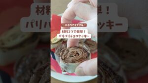 材料2つで簡単！パリパリチョコクッキー