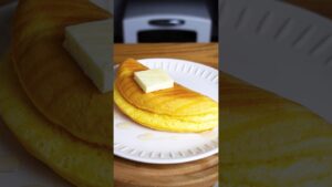 材料4つ！おやつは全部これでいい！スフレパンケーキ作り方！#簡単レシピ