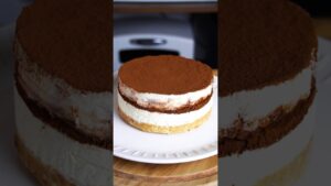 材料4つ！ティラミスケーキ作り方！#ショートケーキ