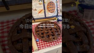 【ひとり暮らし】ブルーベリーパイを作るVLOG🫐🥧chatGPTレシピ👌🏻勉強のお供📚 #大学生 #ひとり暮らし #お菓子作り#勉強