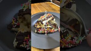 子どもたちで作る!チョコバナナ!#バナナ #手作りおやつ