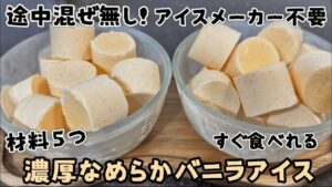 カチカチにならない なめらか簡単1口アイスレシピ83