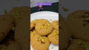 3-ingredient Ghee Biscuit #gheebiscuits #biscuits #snacks #wheatbiscuits #bakeryitems #bakingrecipes